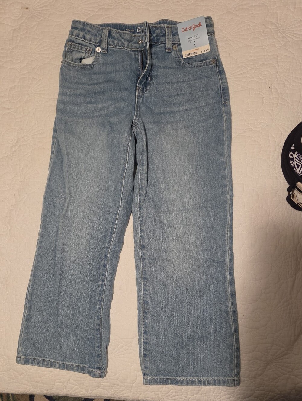 Cat & Jack Light Blue Wide Leg Jeans